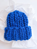 Hand Knit Merino Wool Chunky Beanie: Winter Hat