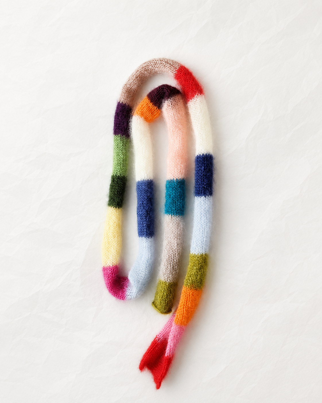 Mohair Silk Skinny Scarf