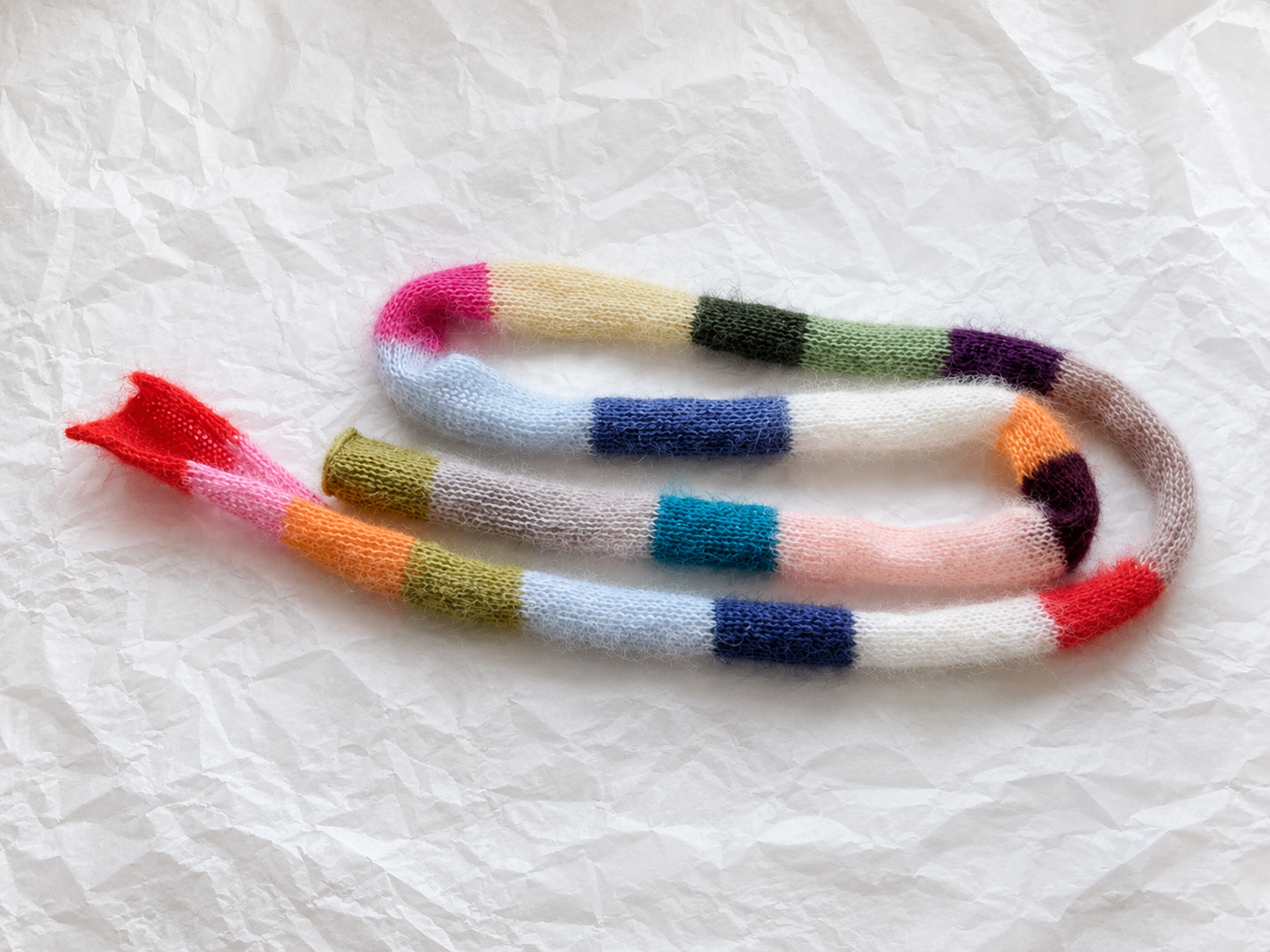 Mohair Silk Skinny Scarf