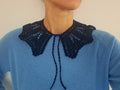 Handmade Crochet Collar: Victorian Style Cotton Lace