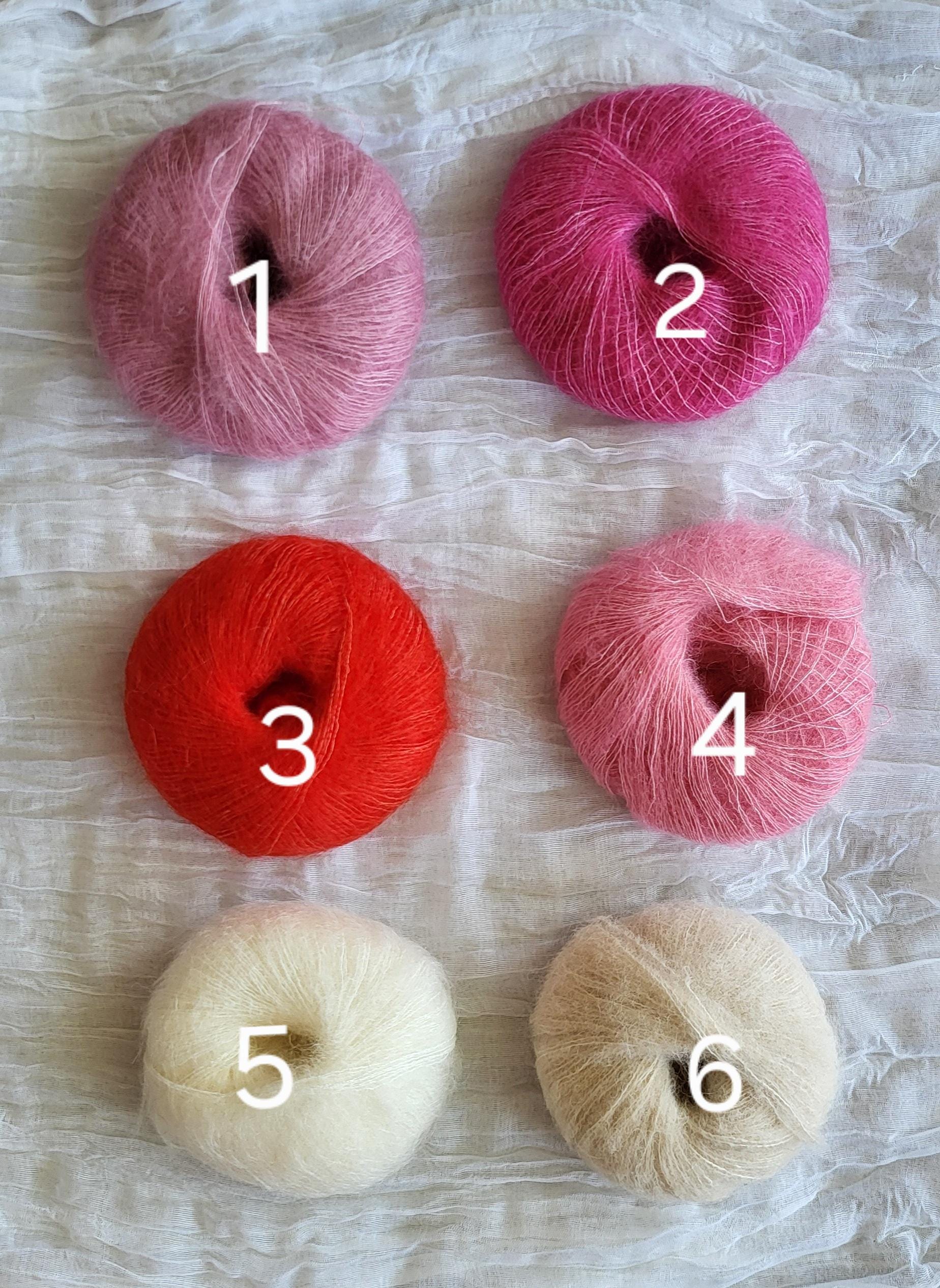 Hand-Knitted Mohair Silk Scarf: Skinny, Soft, and Long