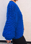Handmade Chunky Knit Merino Wool Oversize Cardigan
