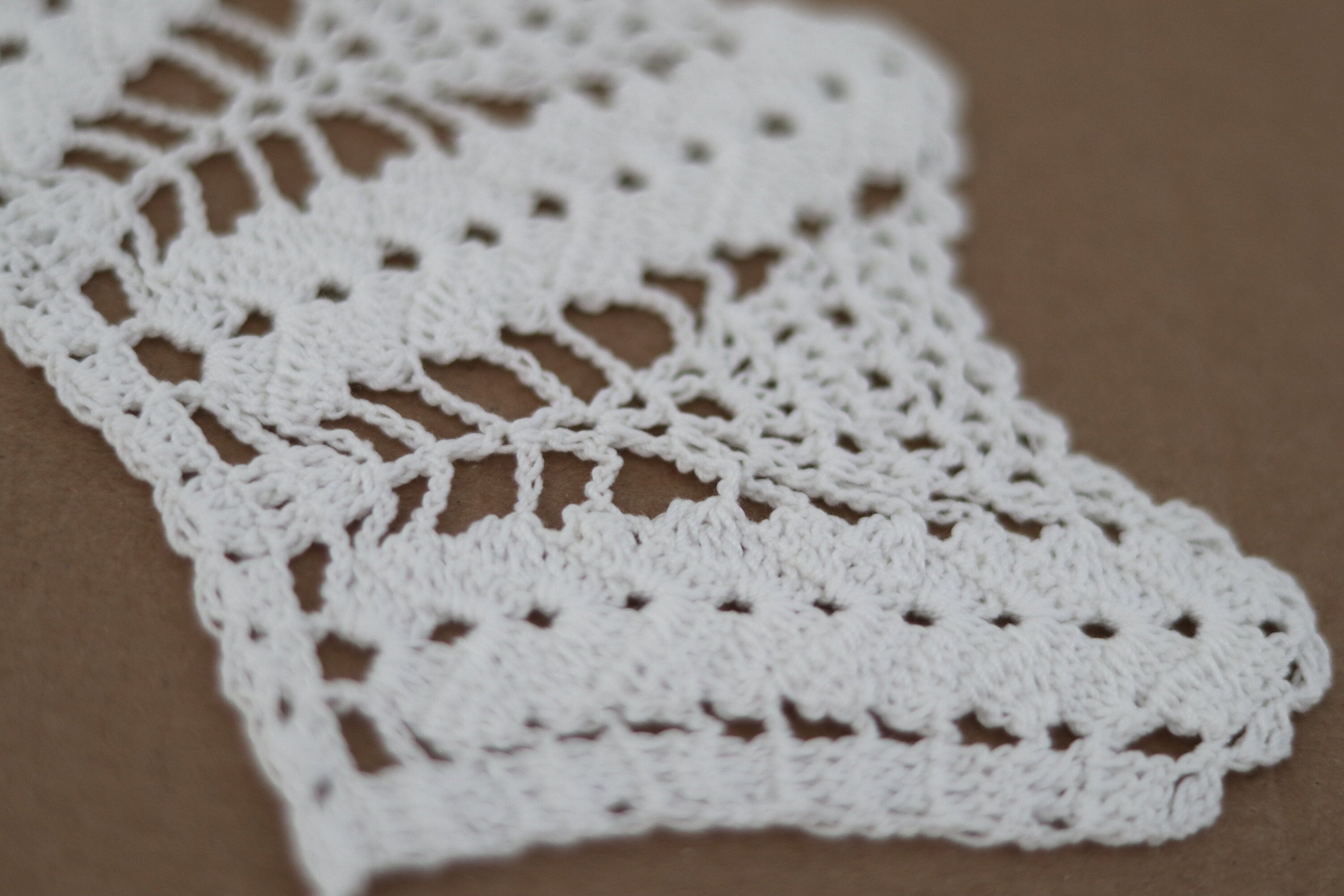 Handmade Crochet Collar: Victorian Style Cotton Lace