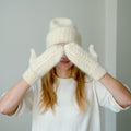 Chunky Knit Mohair Beanie: Unisex Winter Hat